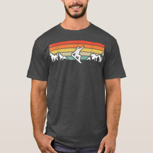 Camiseta Snowboarding Snowboard Y Montañas