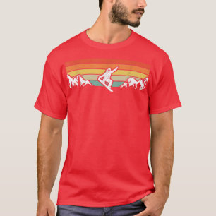 Camiseta Snowboarding Snowboarder And Mountains 