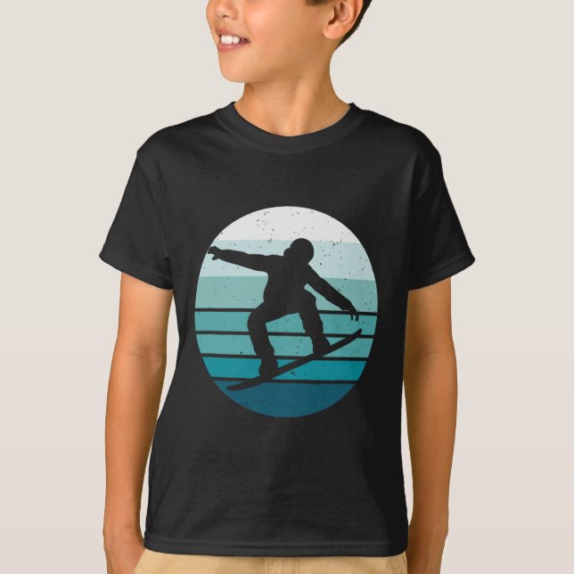Camiseta Snowboarding vintage (Anverso)