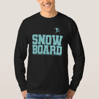 Camiseta Snowboarding Winter Sports With Mountains Full Of 