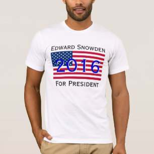 Camiseta Snowden para el Whistleblower 2016 del presidente