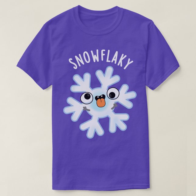 Camiseta Snowflakakakaky Funny Snow Flake Pun (Diseño del anverso)