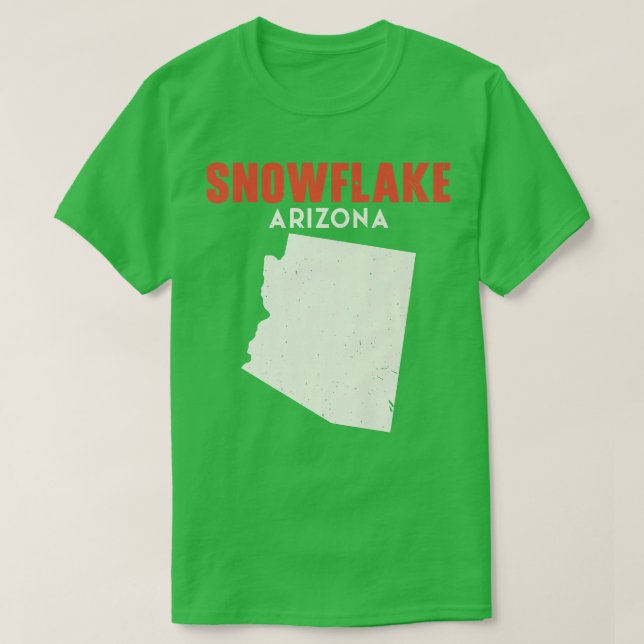 Camiseta Snowflake Arizona Estados Unidos Estados Unidos Vi (Diseño del anverso)