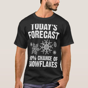 Camiseta Snowflake Para Hombres Mujeres Invierno De Nieve H