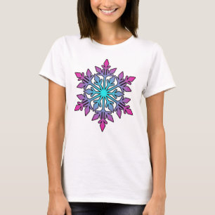 Camiseta SNOWFLAKE-Winter Sports, Snowboard, Ski, Weather