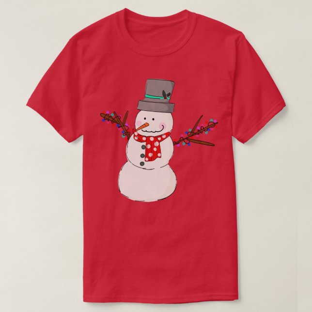 Camiseta snowman 5 (Diseño del anverso)