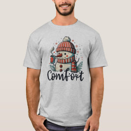 Camiseta Snowman bebiendo cacao - Gracioso