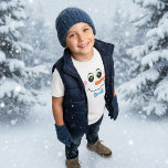 Camiseta Snowman Boy Face T-Shirt for Kids<br><div class="desc">Snowman Boy Face T-Shirt for Kids</div>