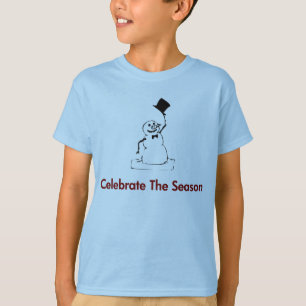 Camiseta Snowman celebra la temporada