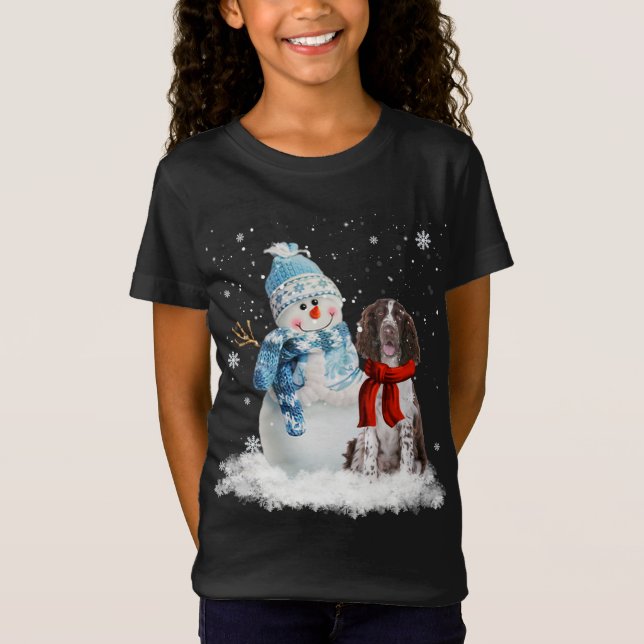 Camiseta Snowman Christm, Navidades españoles de la primave (Anverso)