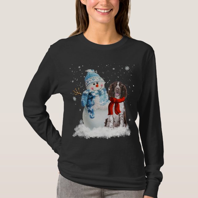 Camiseta Snowman Christm, Navidades españoles de la primave (Anverso)