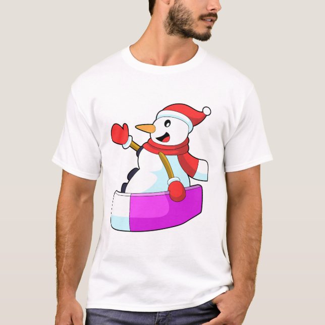 Camiseta Snowman como snowboarder con Sonowboard.PNG (Anverso)