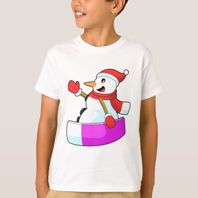 Camiseta Snowman como snowboarder con Sonowboard.PNG (Anverso)