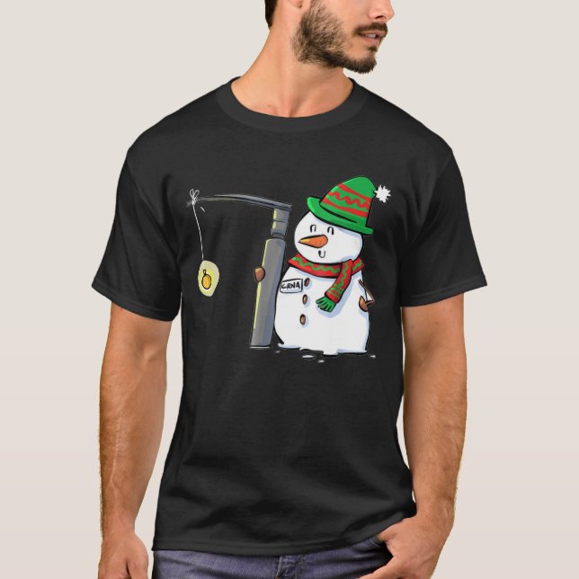 Camiseta Snowman con un Miller 2 Navidades de Anestesia (Anverso)