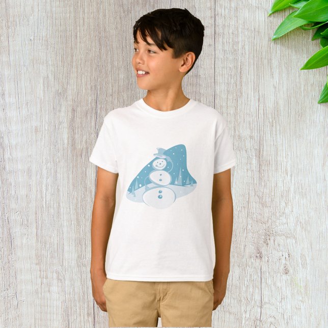 Camiseta Snowman Con Un Sombrero Superior (Subido por el creador)