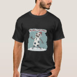 Camiseta Snowman Creepy Footballer: Merry Dark Christmas<br><div class="desc">This unique design shows a scary snowman with a football touch,  ready to celebrate a different Christmas. Ideal for lovers of football and alternative Christmas designs. Perfect for t-shirts,  mugs,  and more,  surprise everyone with a unique style!</div>
