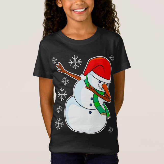 Camiseta Snowman Dabbing, Navidades Dab (Anverso)