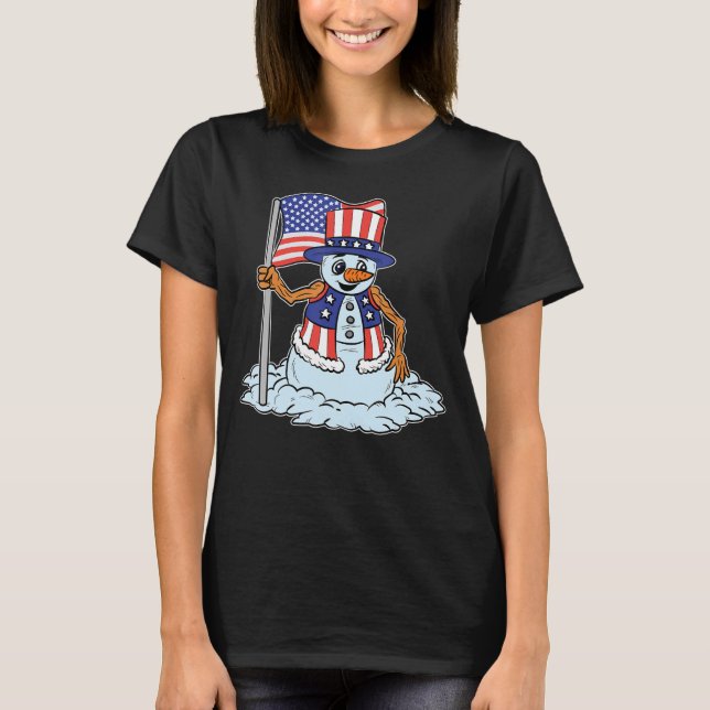 Camiseta Snowman de Estados Unidos (Anverso)