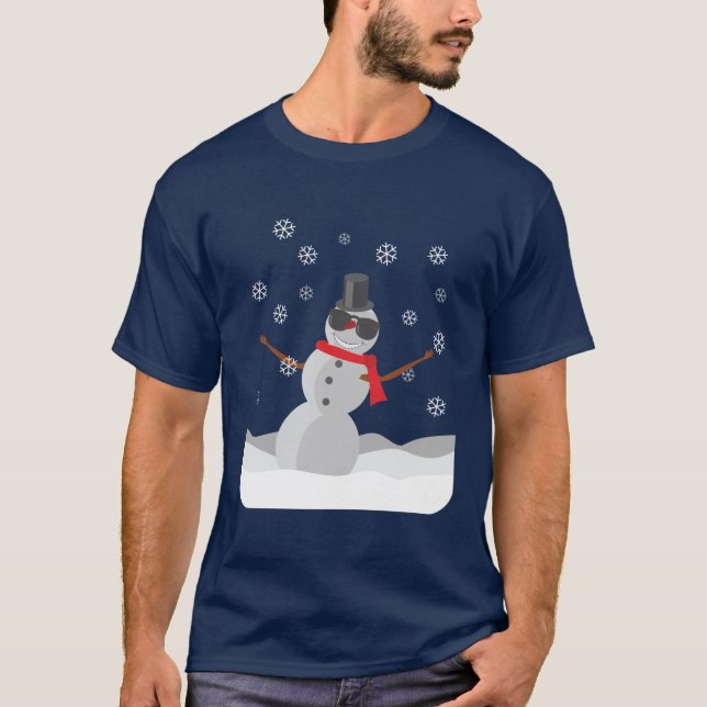 Camiseta Snowman De Guay En Gafas De Sol (Anverso)