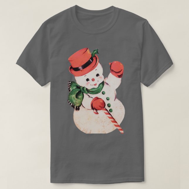 Camiseta Snowman de los años 50 (Diseño del anverso)