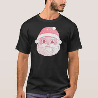 Camiseta Snowman de vacaciones dulces en rosa