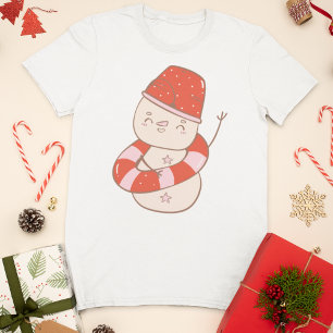 Camiseta Snowman de verano lindo