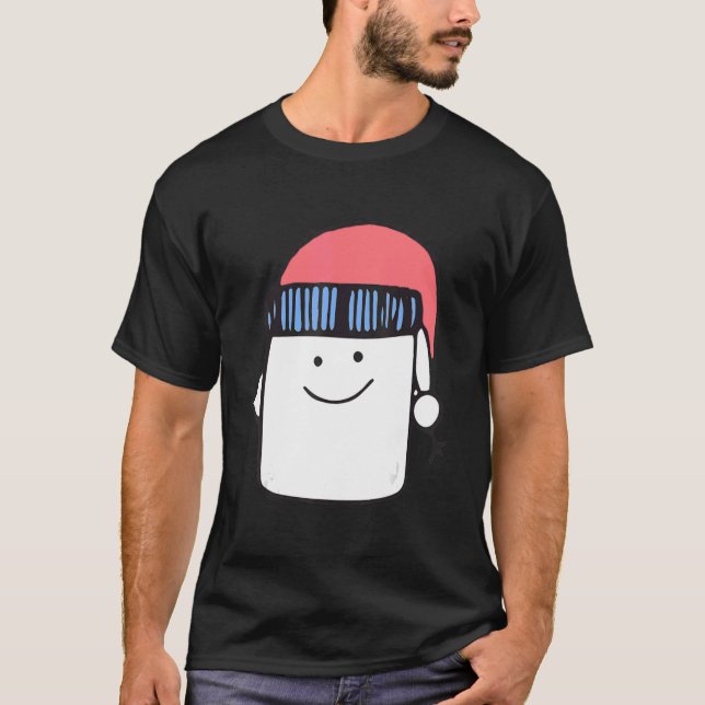 Camiseta Snowman enfrenta a los Navidades feos de la Copa d (Anverso)