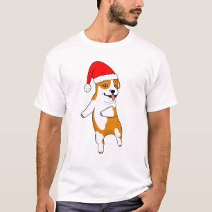 Camiseta Snowman Face Carrot Nose Eyelashes Gafas de leopar