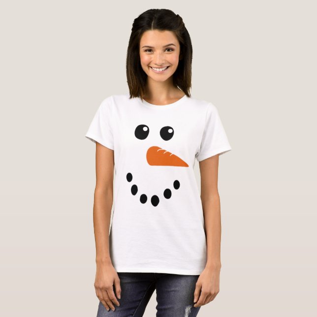 Camiseta Snowman Face T-Shirt (Anverso completo)