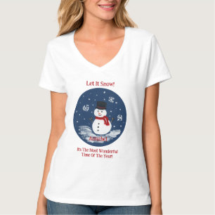 Camiseta Snowman, maravilloso año de tiempo, Unisex PERSONA