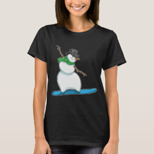 Camiseta Snowman Navidades Snowboard