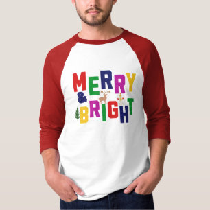 Camiseta Snowman, reno de pino blanco y brillante