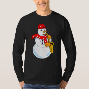 Camiseta Snowman saxofón
