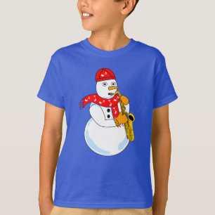 Camiseta Snowman saxofón