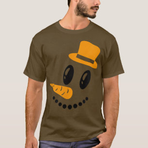Camiseta Snowman se enfrenta a un embarazo Gorra divertido 