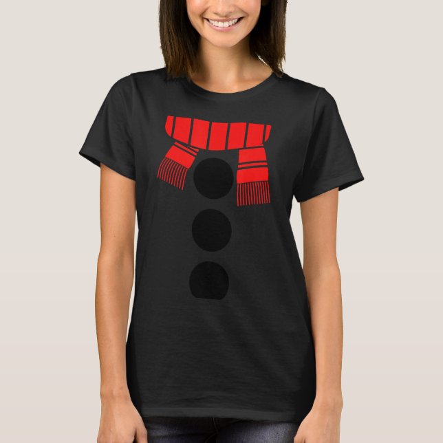 Camiseta Snowman Shirt Adult Kids Men Women White Snowman C (Anverso)