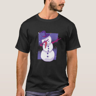 Camiseta Snowman Snow Dabbing