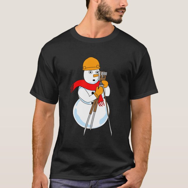Camiseta Snowman Surveyor (Anverso)