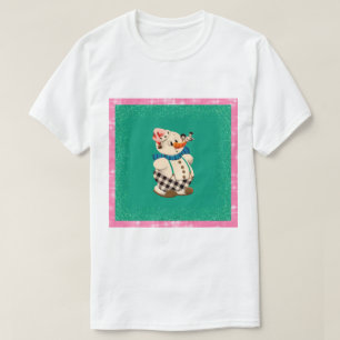 Camiseta Snowman Vintage Christmas