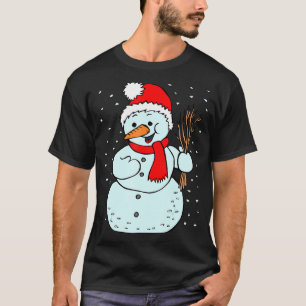 Camiseta Snowman Winter Costume A Las Nieves