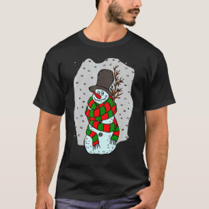 Camiseta Snowman Winter Costume A Las Nieves