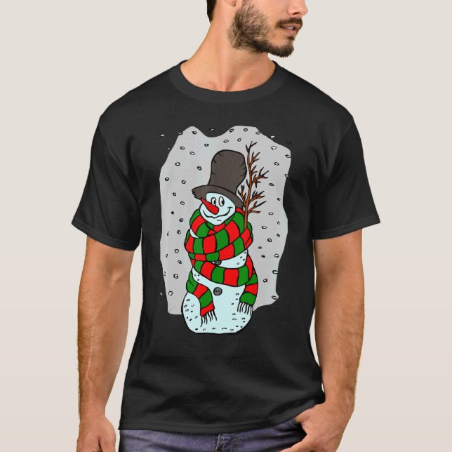 Camiseta Snowman Winter Costume A Las Nieves (Anverso)