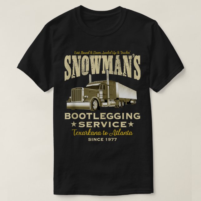Camiseta Snowmans Bootleging Service (Diseño del anverso)