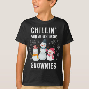 Camiseta snowmies de primer grado