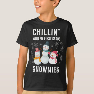 Camiseta snowmies de primer grado