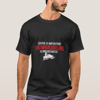 Camiseta Snowmobile es importante motor de moto de nieve