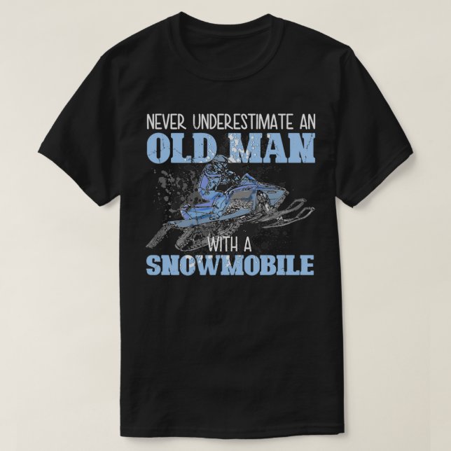 Camiseta Snowmobile Gear Old Man Bebe Snowmobile Helmet Sn (Diseño del anverso)