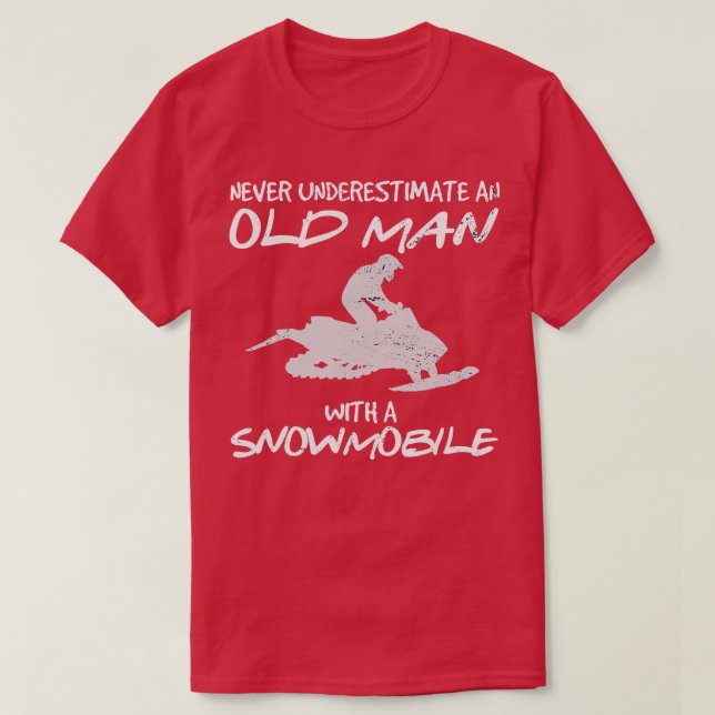 Camiseta Snowmobile Gear Old Man Bebe Snowmobile Helmet Sn (Diseño del anverso)