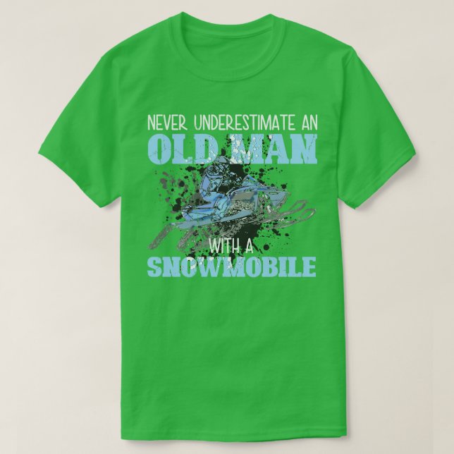 Camiseta Snowmobile Gear Old Man Bebe Snowmobile Helmet Sn (Diseño del anverso)