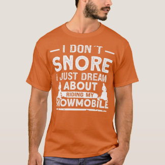 Camiseta Snowmobile montando Snowmobiler deportes de invier